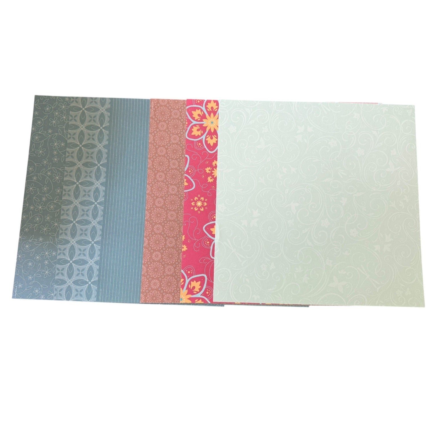 Stampin Up 12x12 Assorted 12 Sheets Designer Paper Set 4
