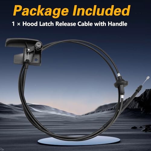 Hood Latch Release Cable with Handle Compatible with Cadillac Escalade