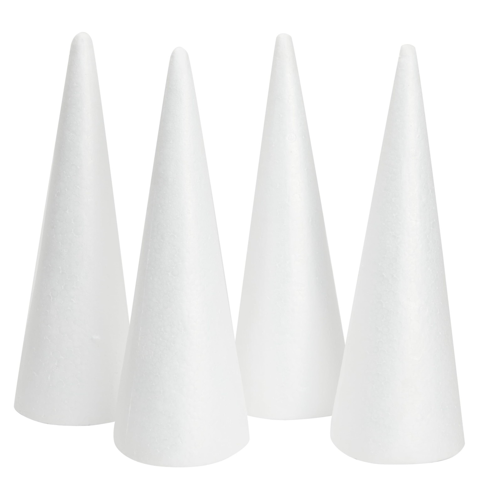 Foam Cone Floral Craft Foam 4-Pack 4.5 x 13.5 in for DIY Arrangements
