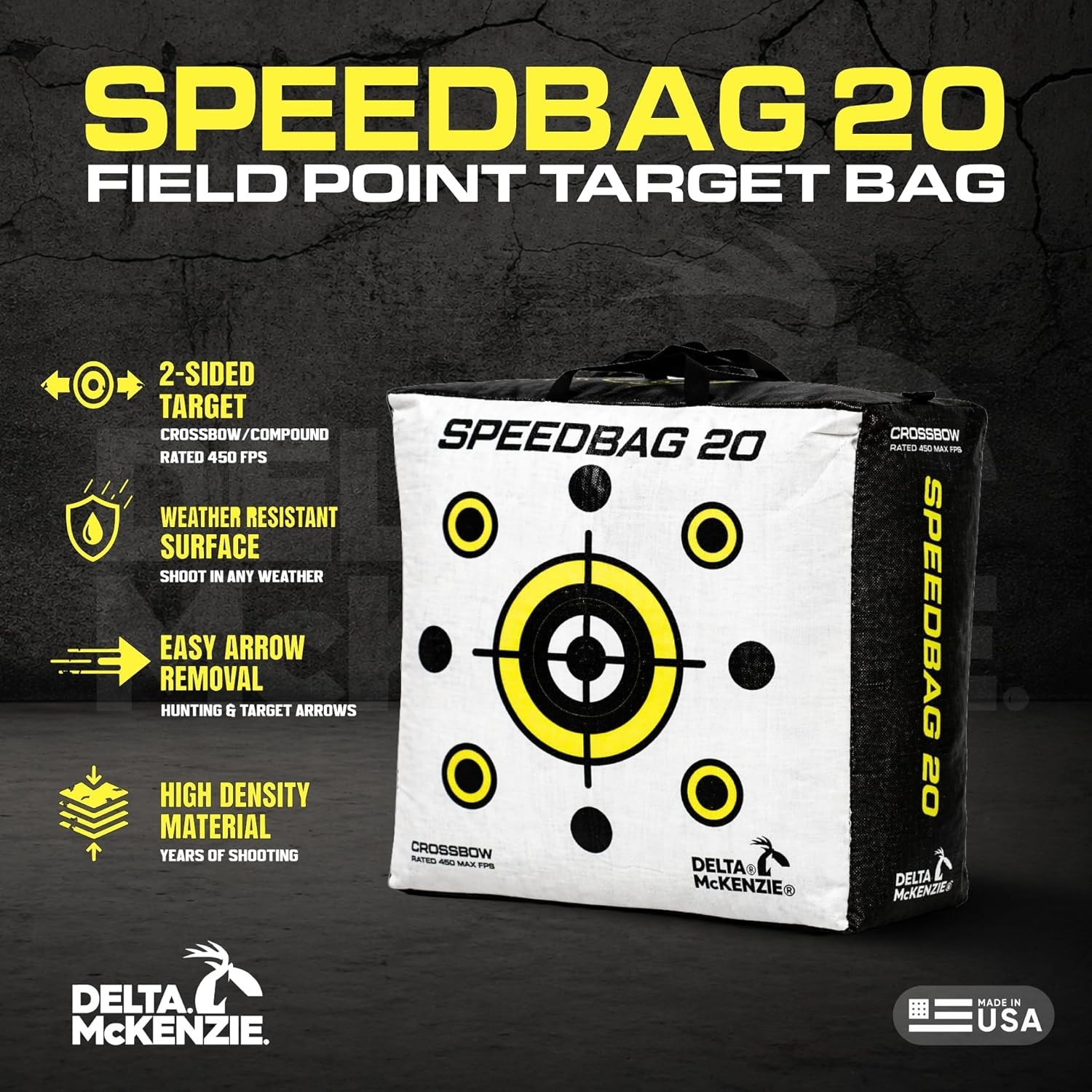 Speedbag 20" Archery Field Point Bag Target - High-Density Material - Dual-Sided