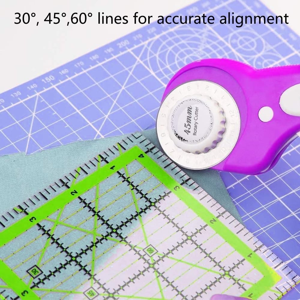 Precision Cutting Quilting Rulers - 7-Piece Set for Optimal Crafting Experience