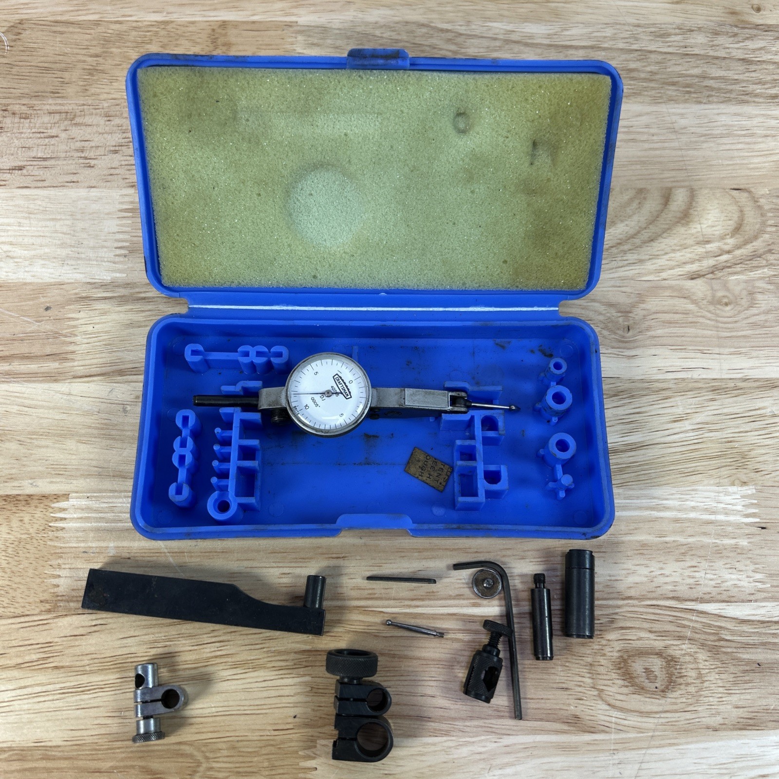 Vintage Craftsman Dial Test Indicator Set 6 Pc .0005" #40755 With Case USA