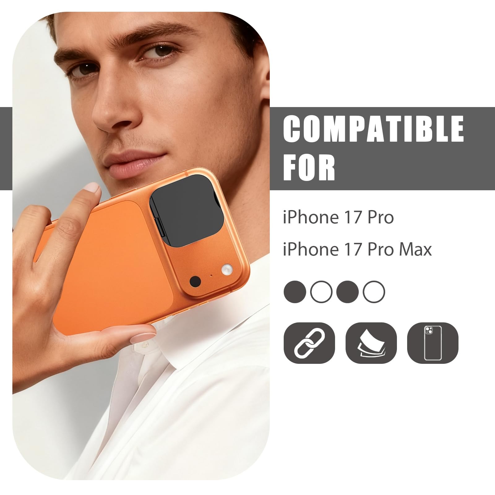 EYSOFT Camera Lens Cover Compatible for iPhone 17 Pro/ 17 Pro Max,Camera Lens...