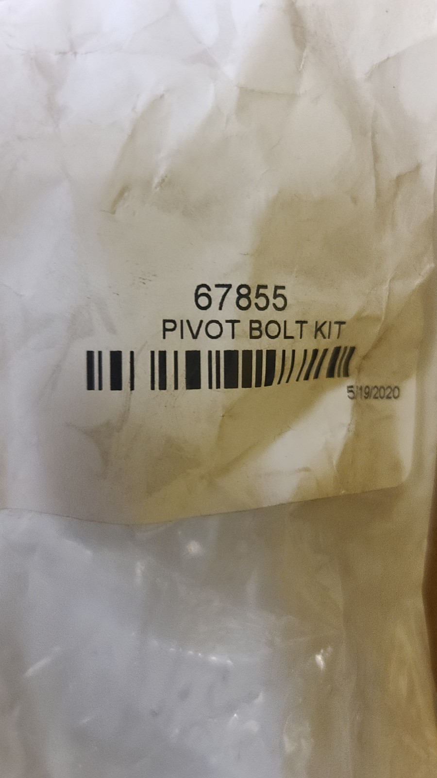 Western Snow Plow Pivot Bolt 67855 OEM Genuine