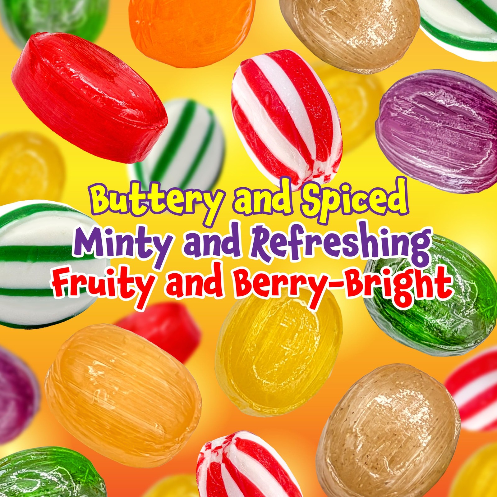 Old Fashioned Hard Candy Assortment - 2 Pound Bag - Hard Candy Individually W