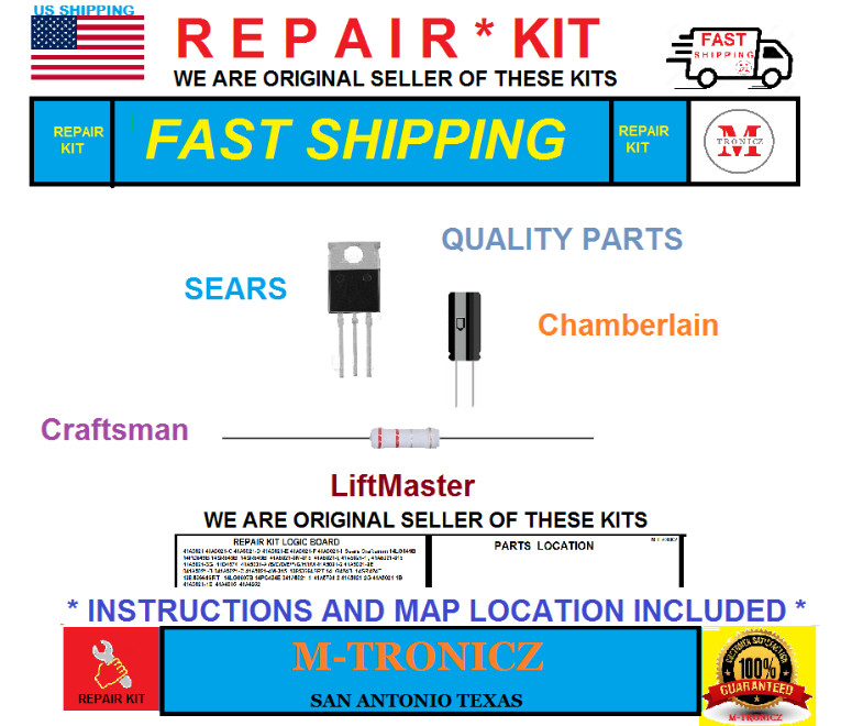 REPAIR KIT FOR  Craftsman  Chamberlain 14LG626B 14GS626A / B / C   Circuit Board