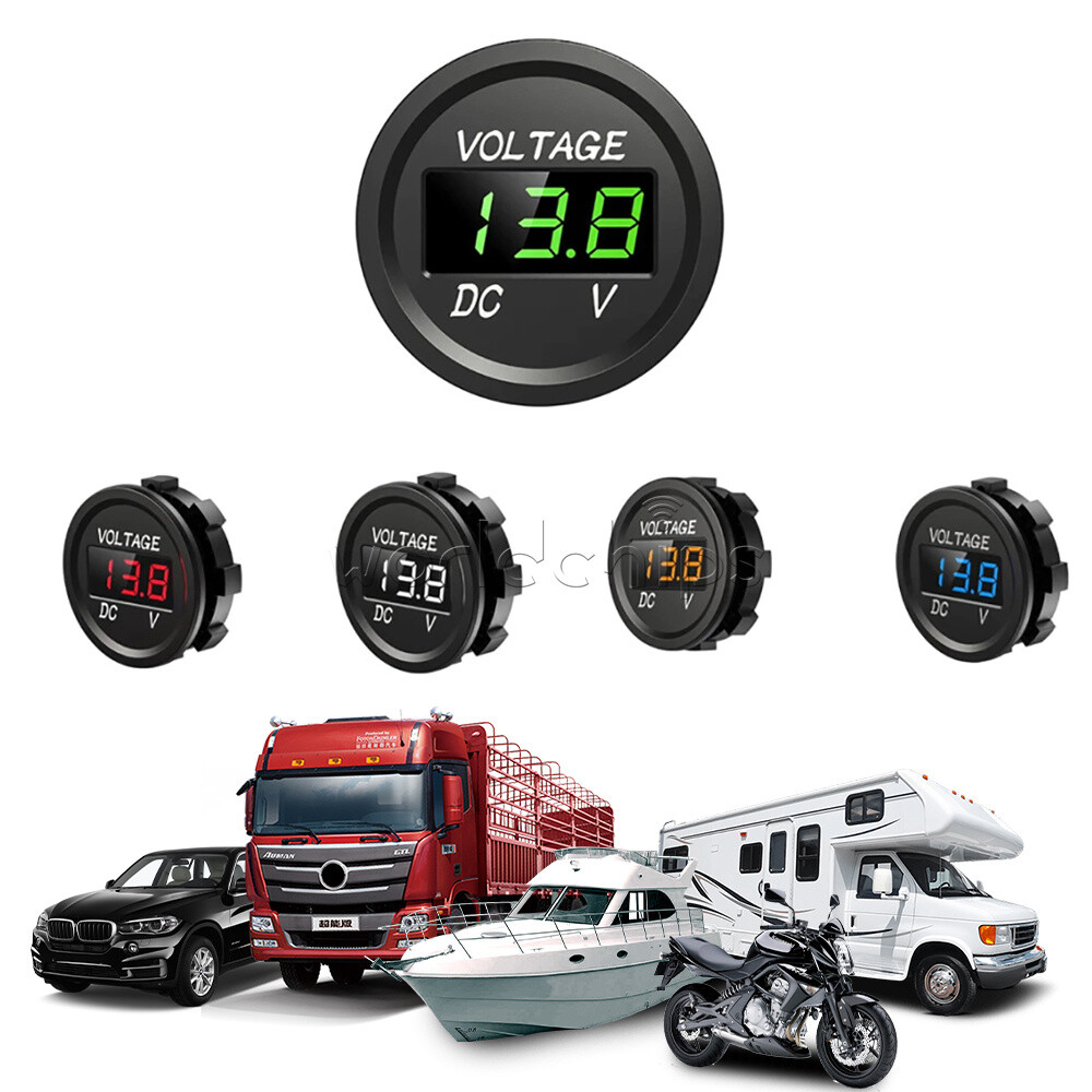 10pcs DC 5-48V Mini Waterproof Digital Voltmeter Tester LED Display Voltmeter