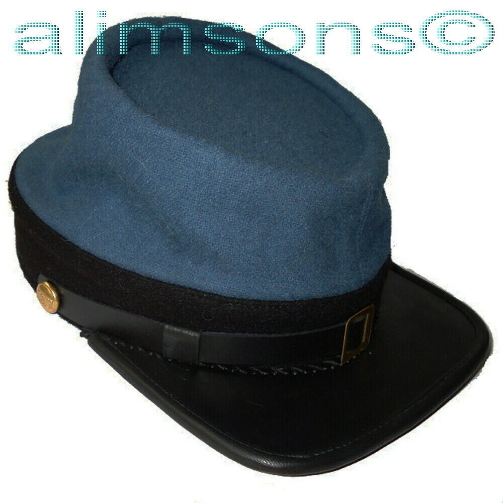 American Civil War 1862 Pattern Blue Confederate Infantry Kepi - ALL SIZES!!!