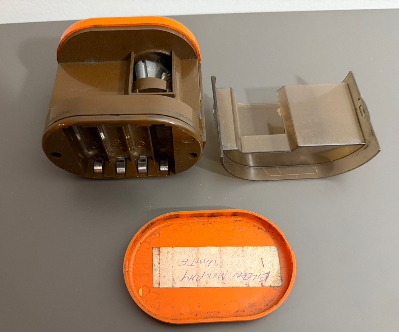SUNBEAM Mr. Sharpy Battery Operated Pencil Sharpener Orange Tested Works