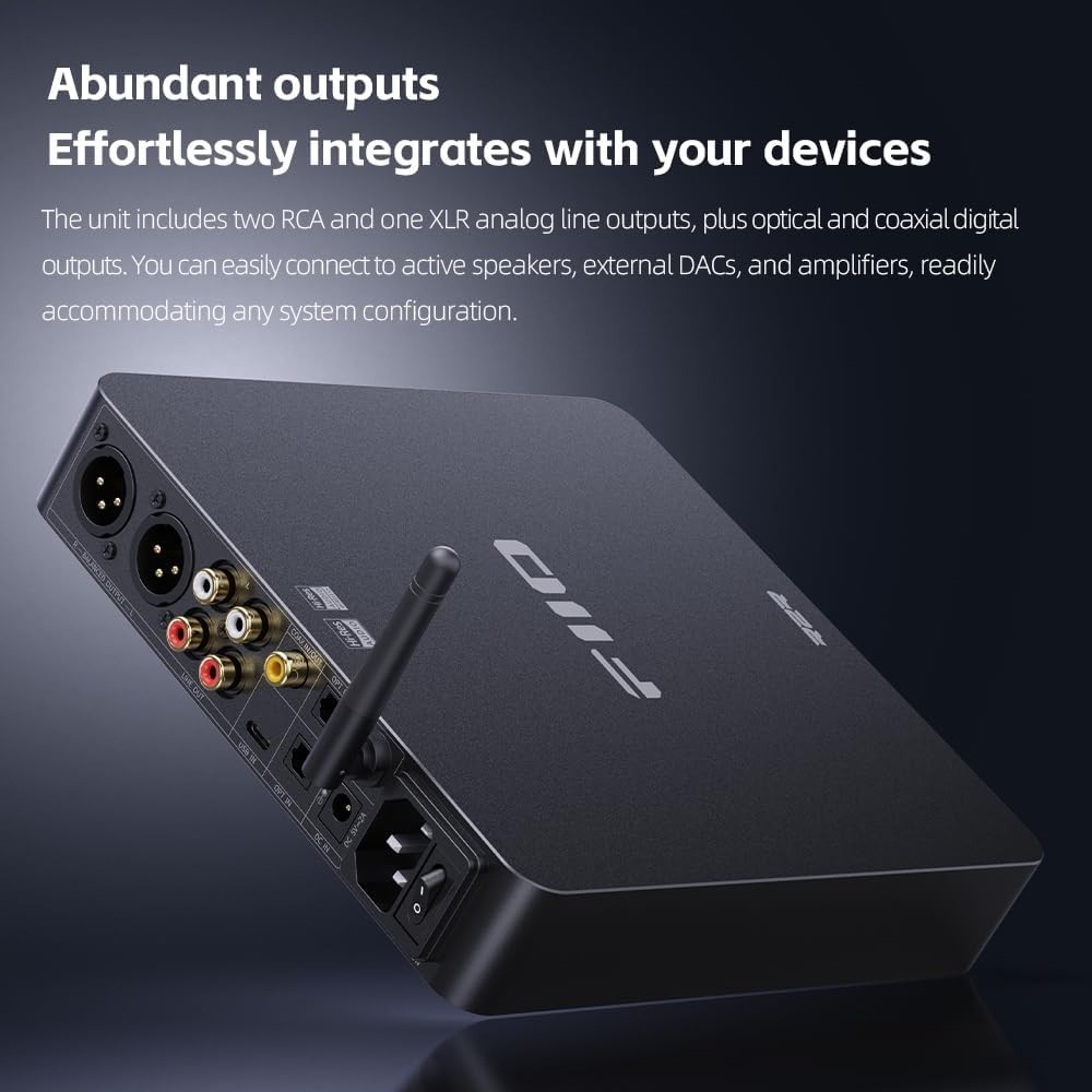 FiiO BR15 R2R High-Resolution Bluetooth 6.0 Audio Receiver with QCC5181 (Silver)