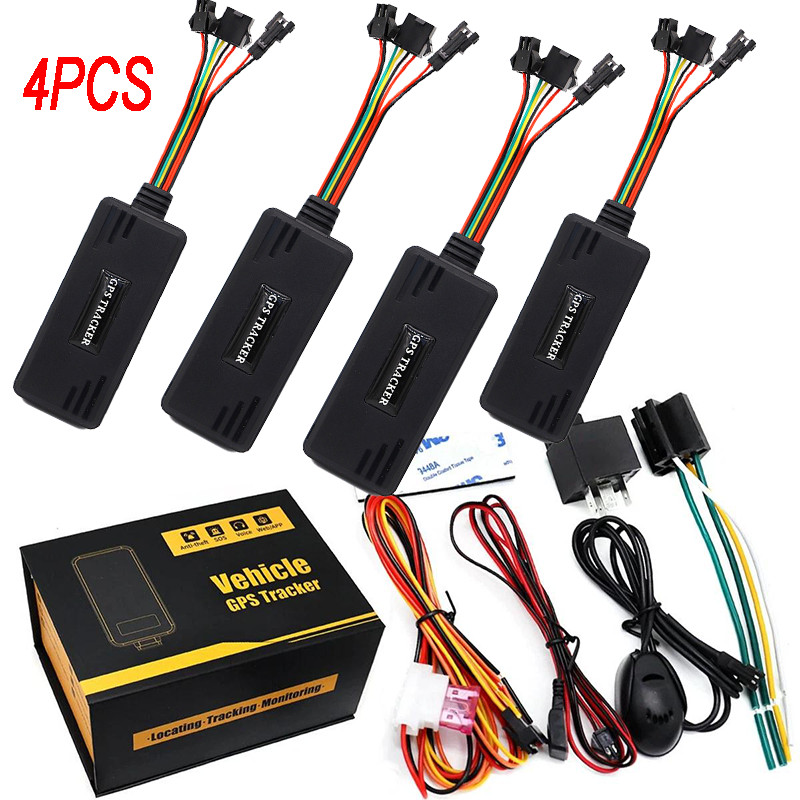 4PCS 4G Car GPS Tracker GSM GPRS Real Time Tracking Device Locator US