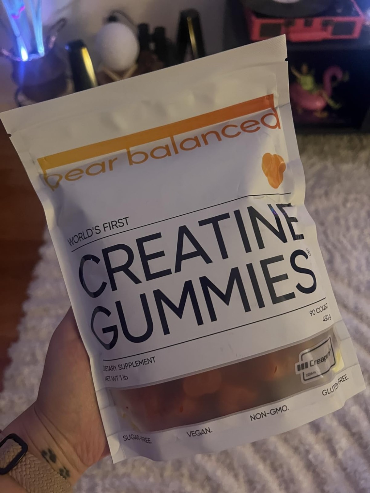 Creatine Gummies – Peach Mango, Muscle & Focus Support, 1 Pack