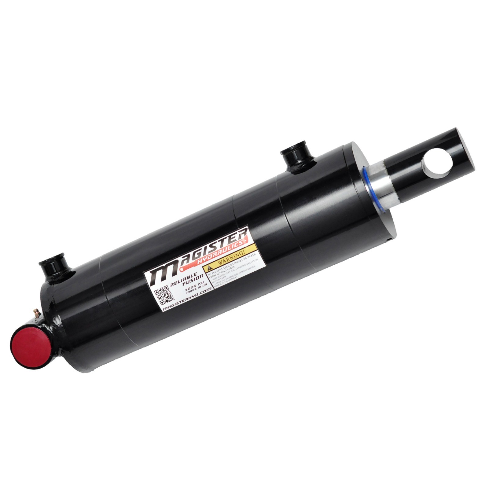 Hydraulic Cylinder Welded Double Acting 4" Bore 16" Stroke PinEye End 4x16 NEW