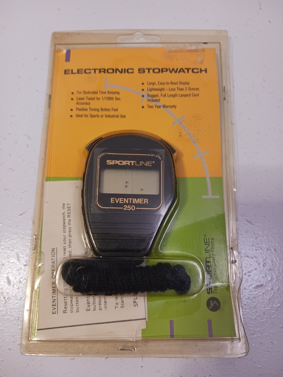 Vintage Sportline Eventimer 250 Electronic Stopwatch Brand New NOS