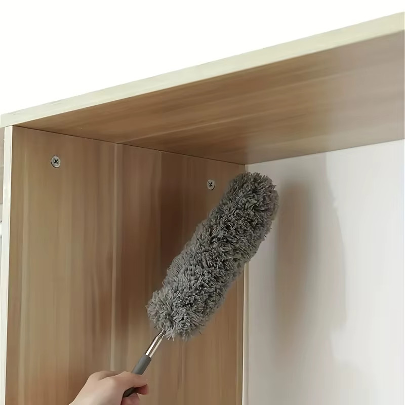Microfiber Duster Soft Feather Dusting Brush Household Extendable Cleaning Tool