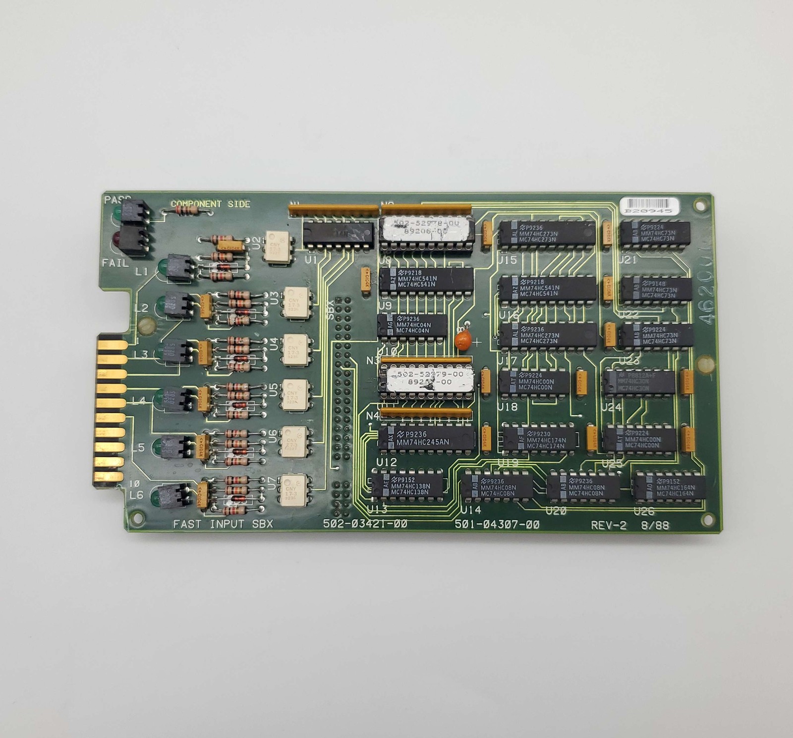 Giddings & Lewis 502-03421-00 Fast Input SBX 501-04307-00 for 8000 Series CNC