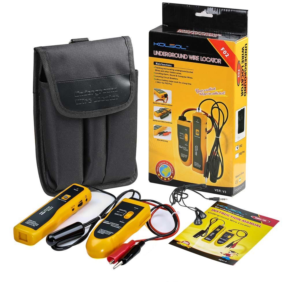 KOLSOL F02 Underground Cable Wire Locator Tracker Lan With Earphone