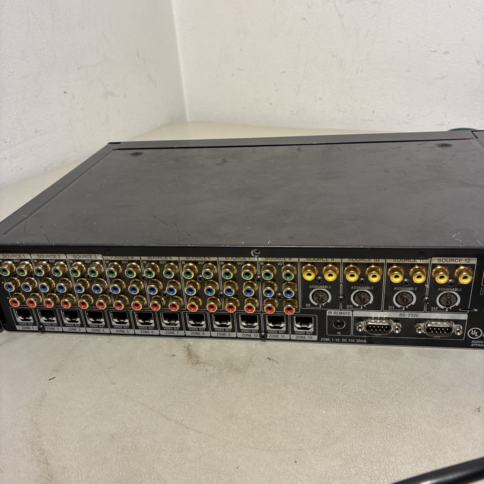 Sony CAV-CVS12ES 12x12 HD Component Video Matrix Switcher, Multi-Zone UNTESTED
