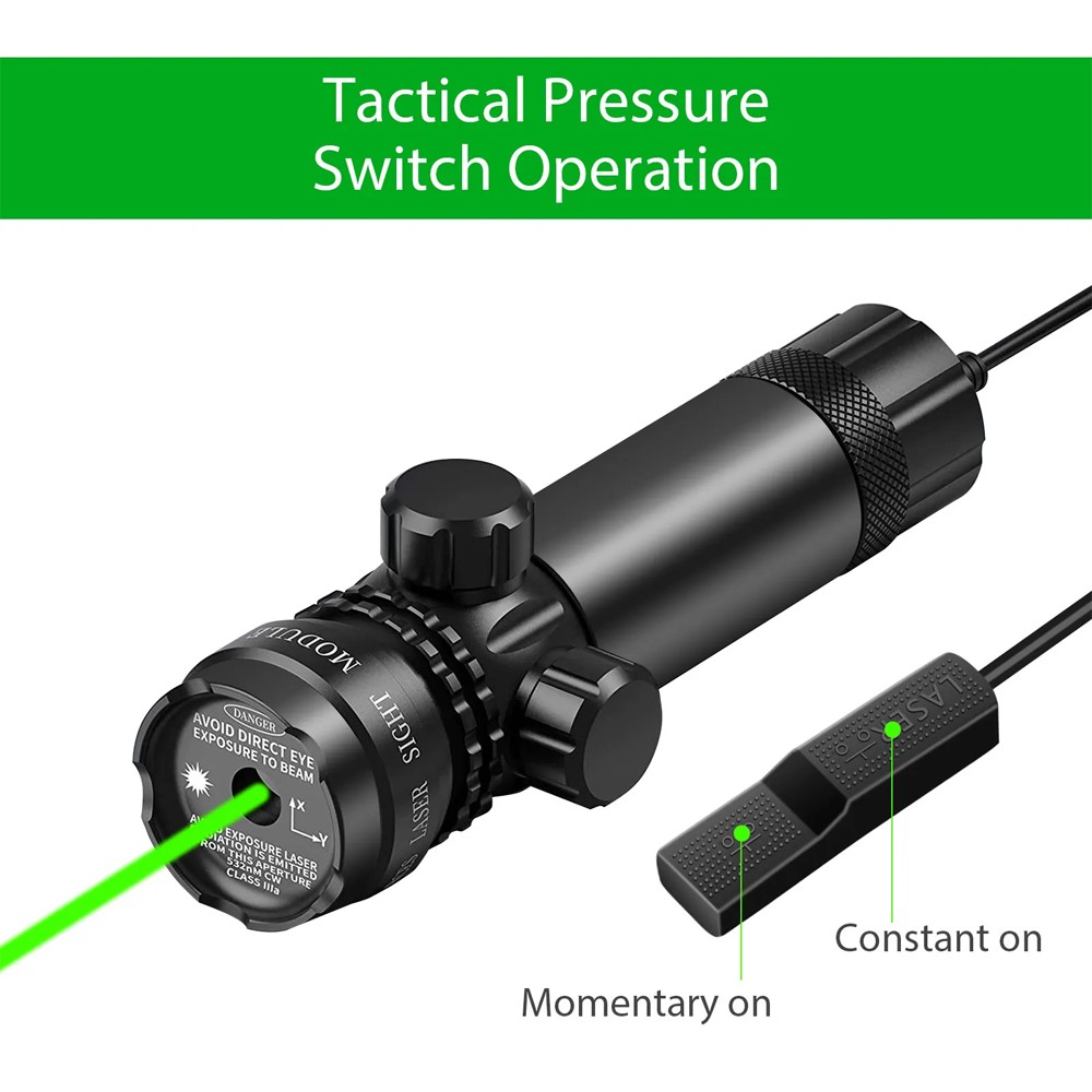 Green Laser Sight Rifle Dot Scope Laser Remote Switch Rail Barrel Mount ASN