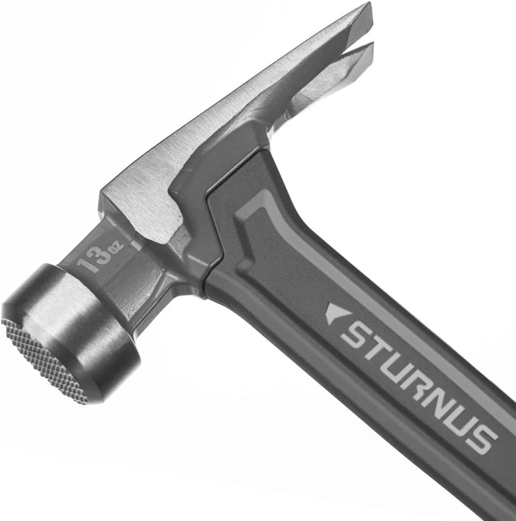 Pro-Grade 13Oz Graphite Rip Claw Hammer with Anti-Vibration Grip