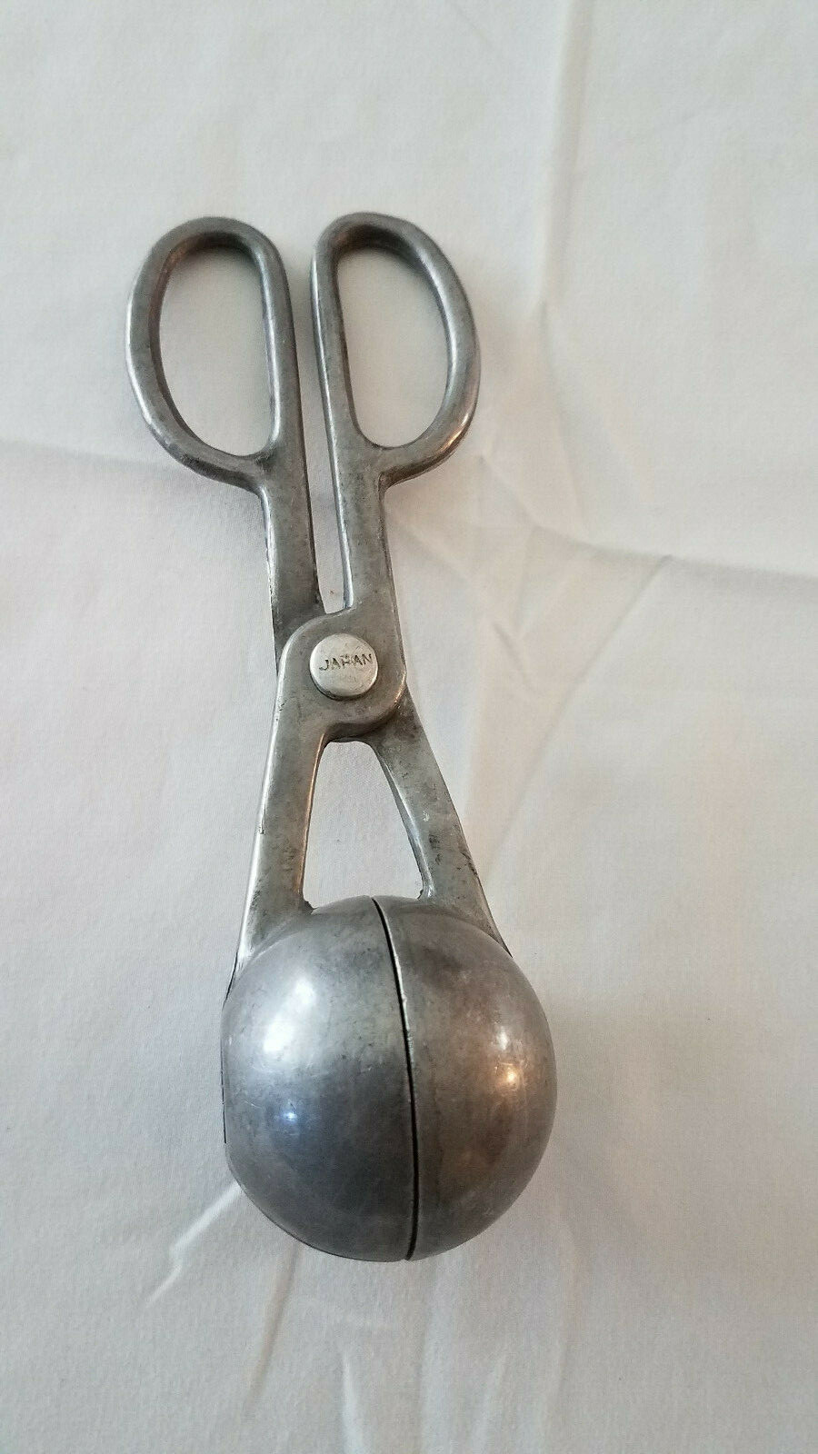 Japan Aluminum Meatball Maker Cookie Dough MELON BALL Scoop Kitchen Utensil EUC