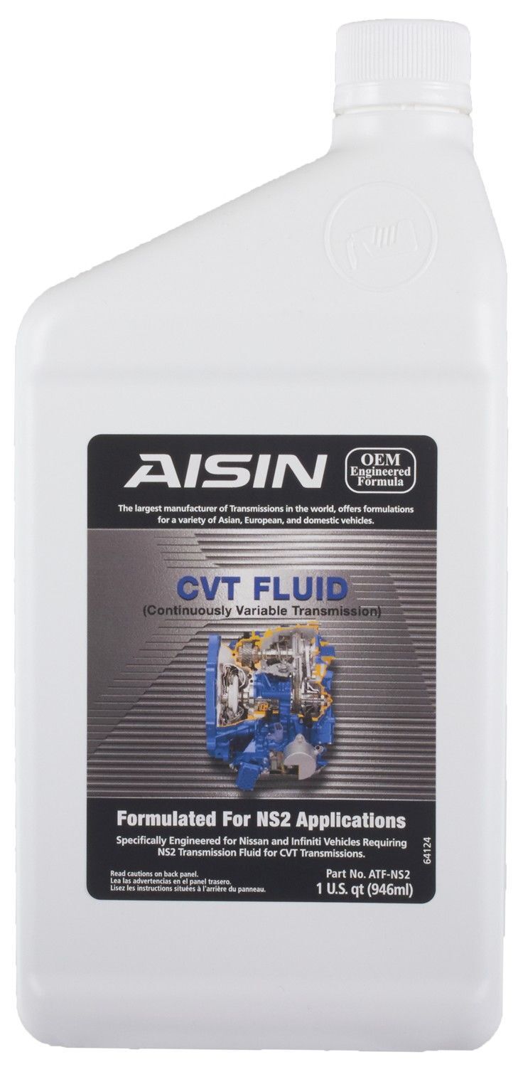 Aisin Continuously Variable Transmission NS-2 CVT 5 Quart Fluids For Nissan