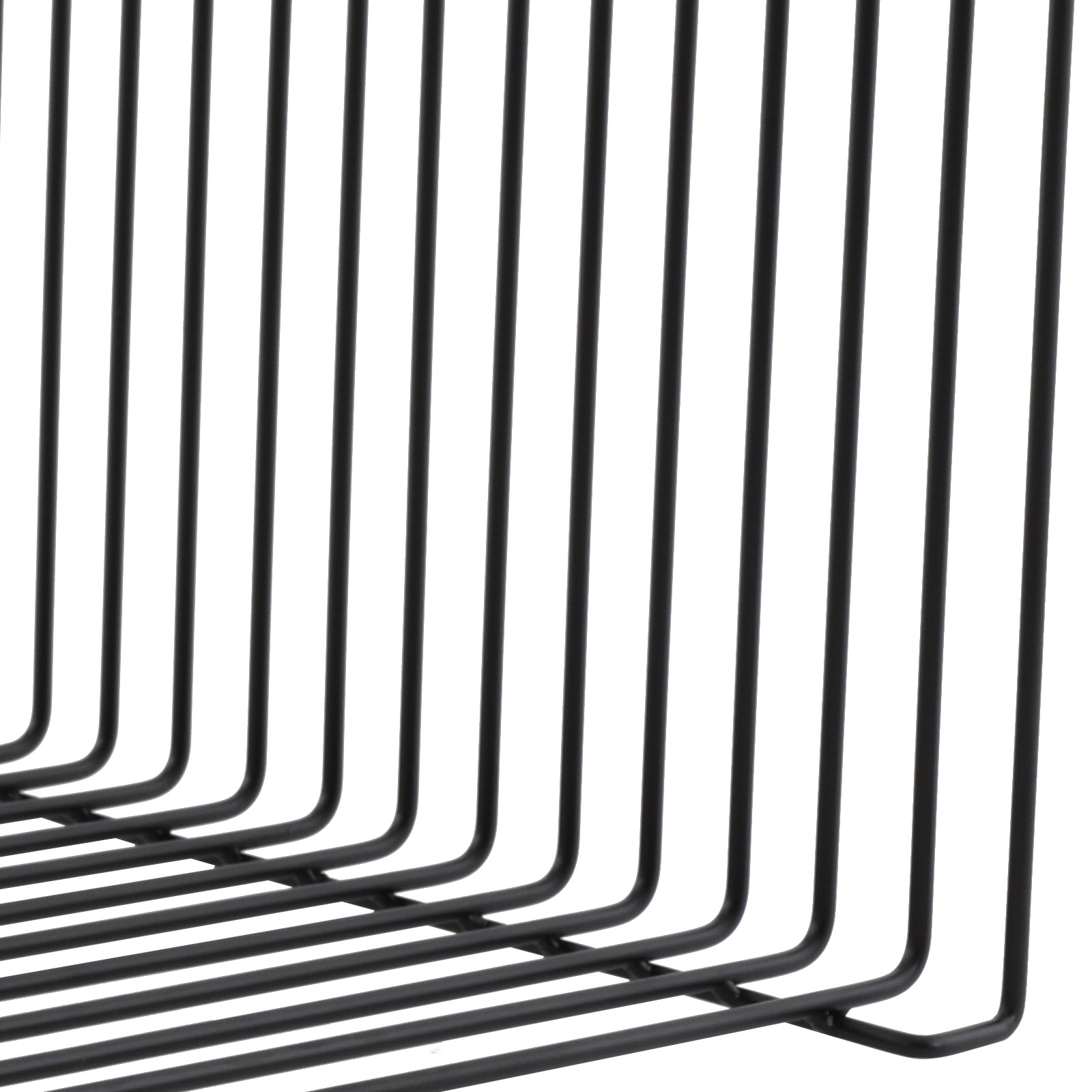 Modern Square Side Table Iron Multi-Purpose Side Table Black Cage End Table NEW