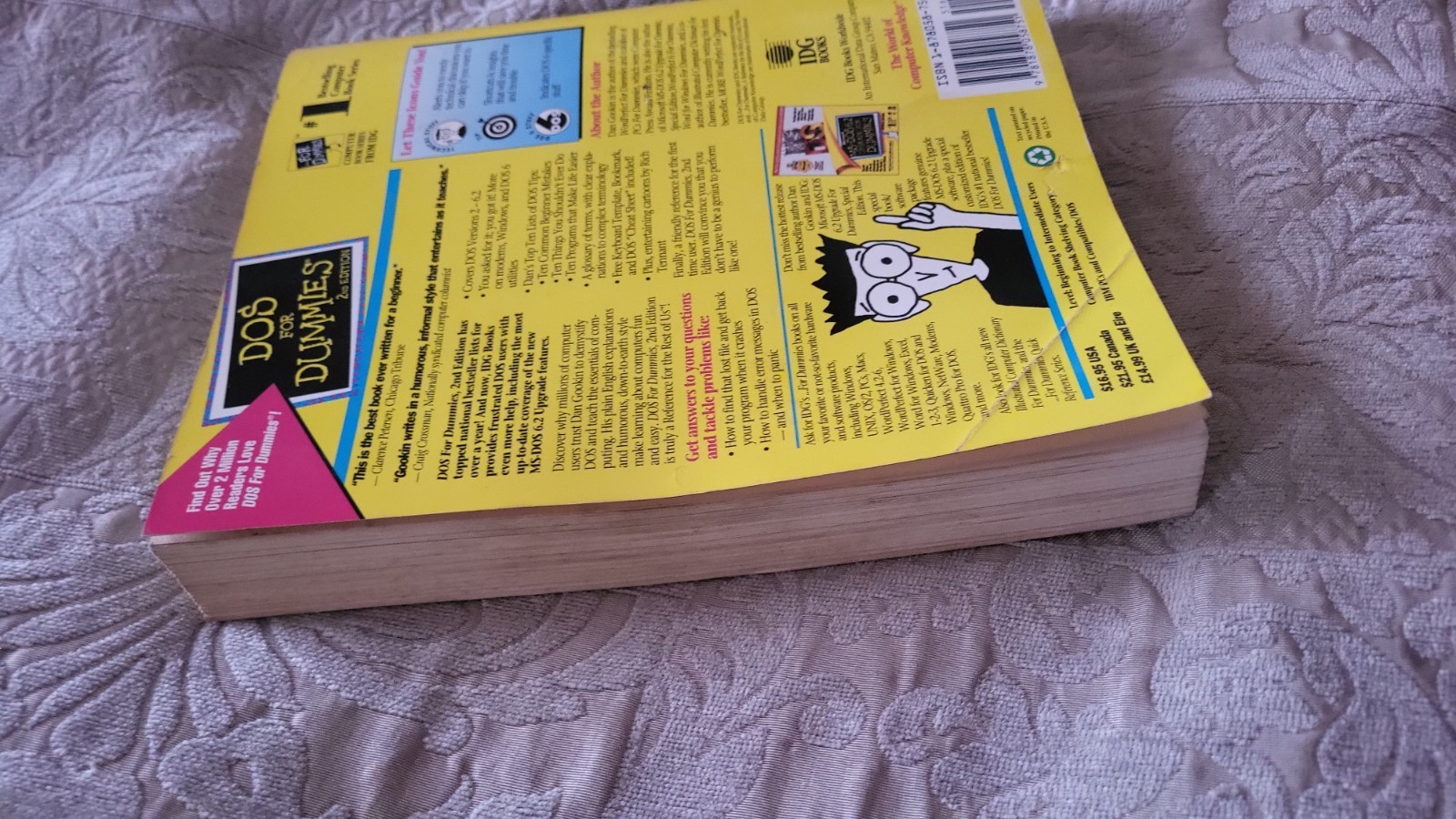 DOS for Dummies 2nd Edition Computer Book Reference Guide Dan Gookin