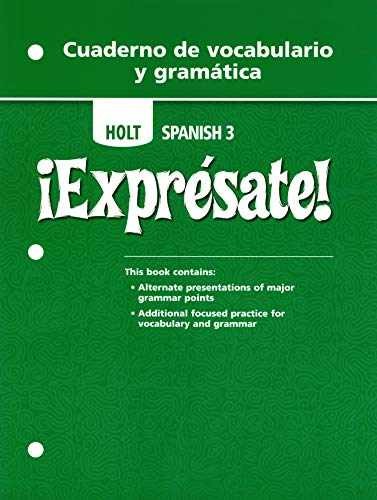 Expresate: Cuaderno da Vocabulario - Paperback, by HOLT RINEHART AND - Very Good