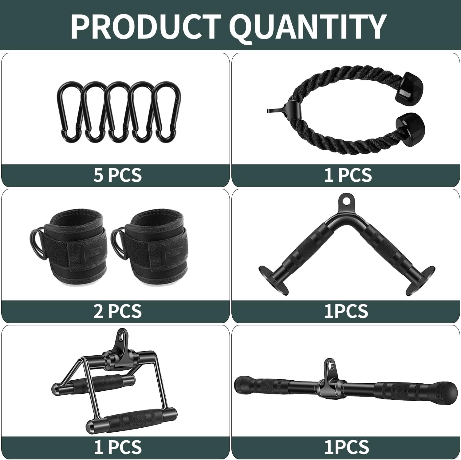 Solid Cable Machine Attachment, Cable Attachments for Gym, Gym Cable Attachments