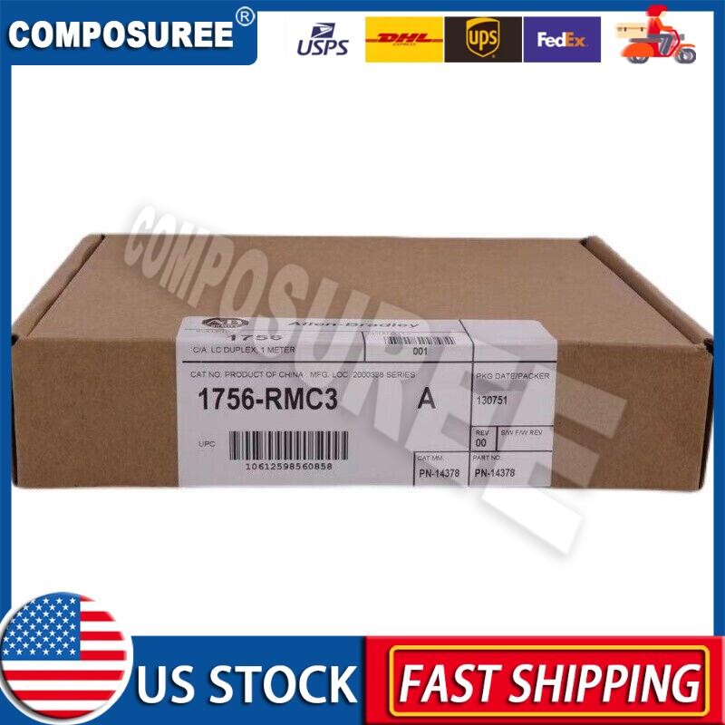 New AB 1756-RMC3 /A ControlLogix 3-Meter Fiber Cable Surplus SEALED 1756RMC3