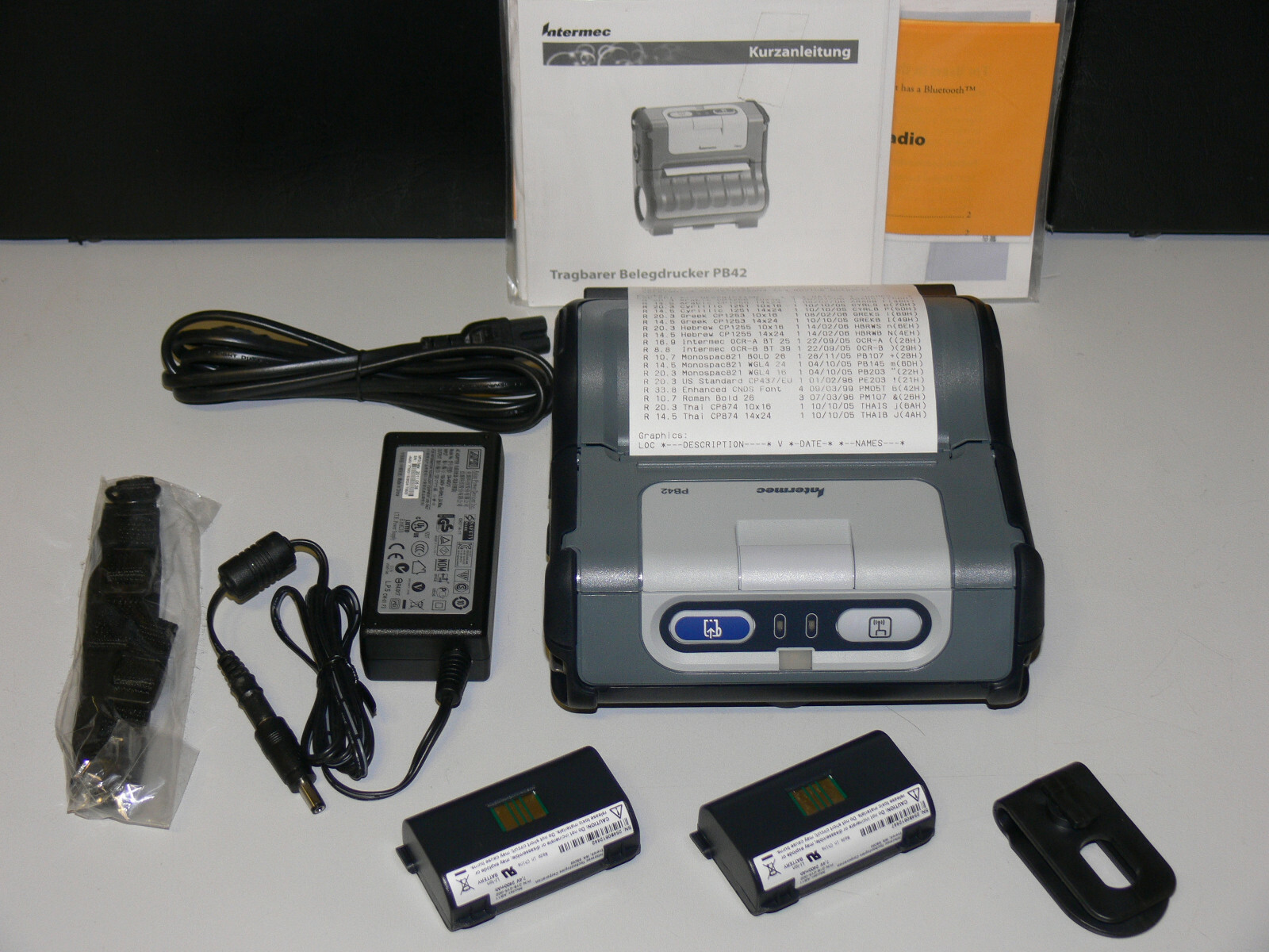Intermec PB42 4 " Mobile,Thermique Imprimante à Reçu Avec Bluetooth USB Et RS232