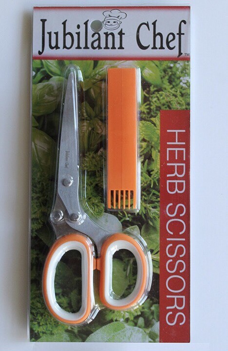 Kitchen Shear Stainless Steel 5 Blades Herb Scissors With Cover Cleaning Comb