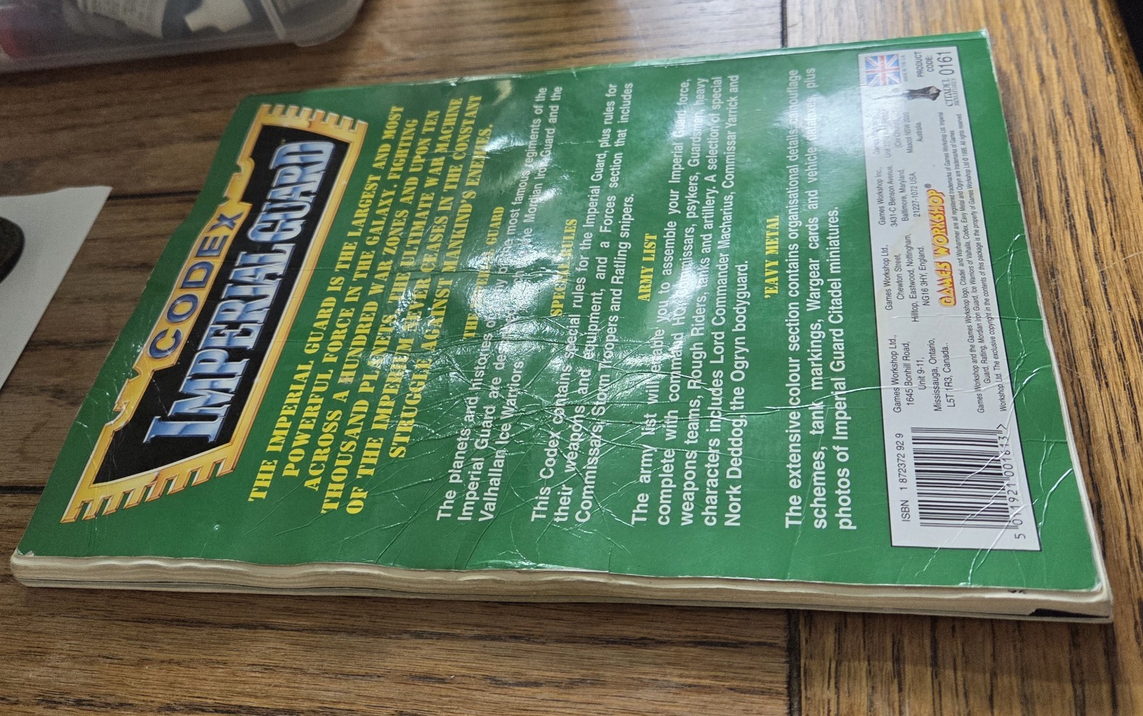 Warhammer 40k Codex Imperial Guard Supplement 2nd Edition 1995 DAMAGED!