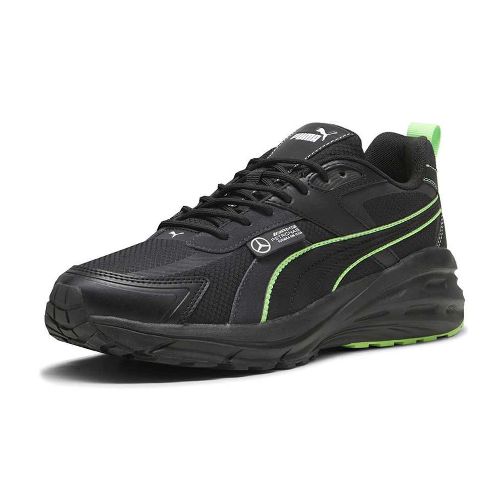 PUMA Mercedes Amg Petronas F1 X Hypnotic Ls Lace Up Mens Black Sneakers Casual