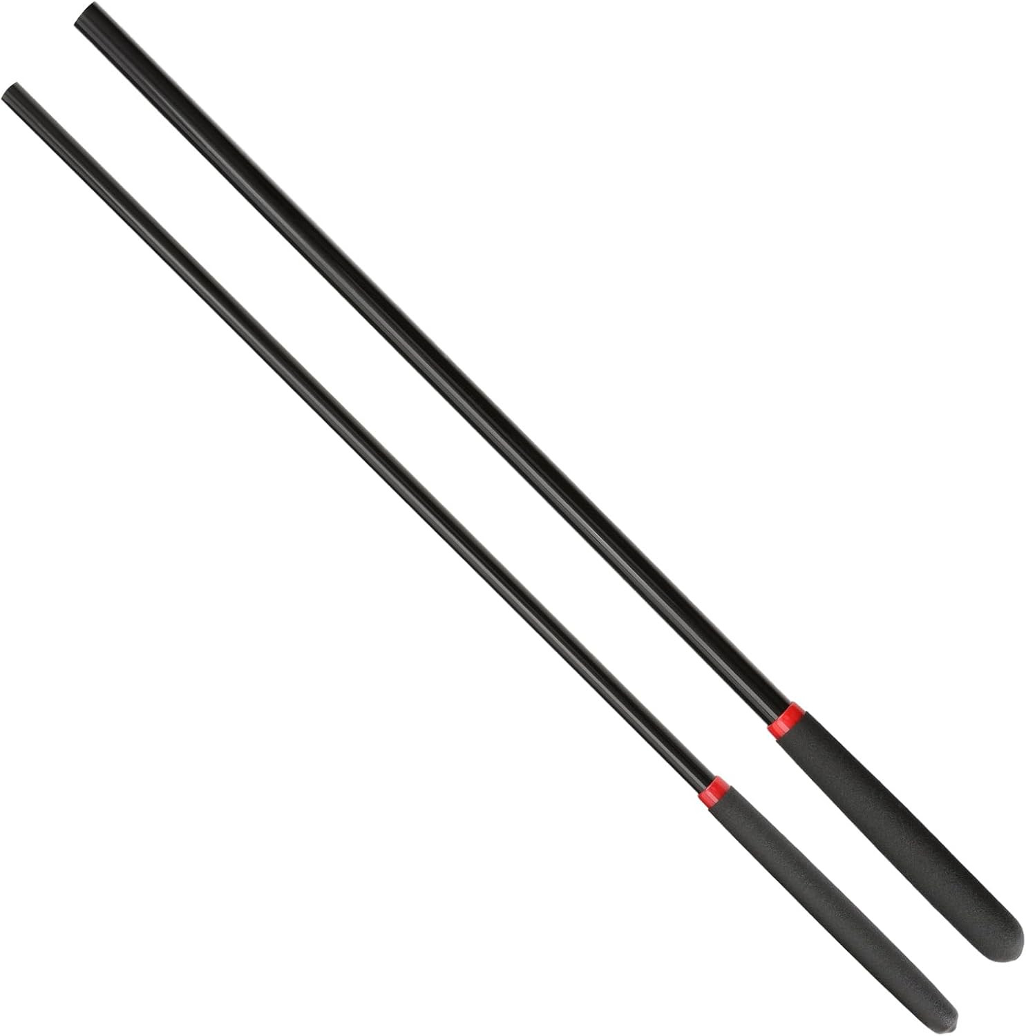 18-Inch Horse Riding Crop Stick 2-Piece Set, Black, 21-Inch