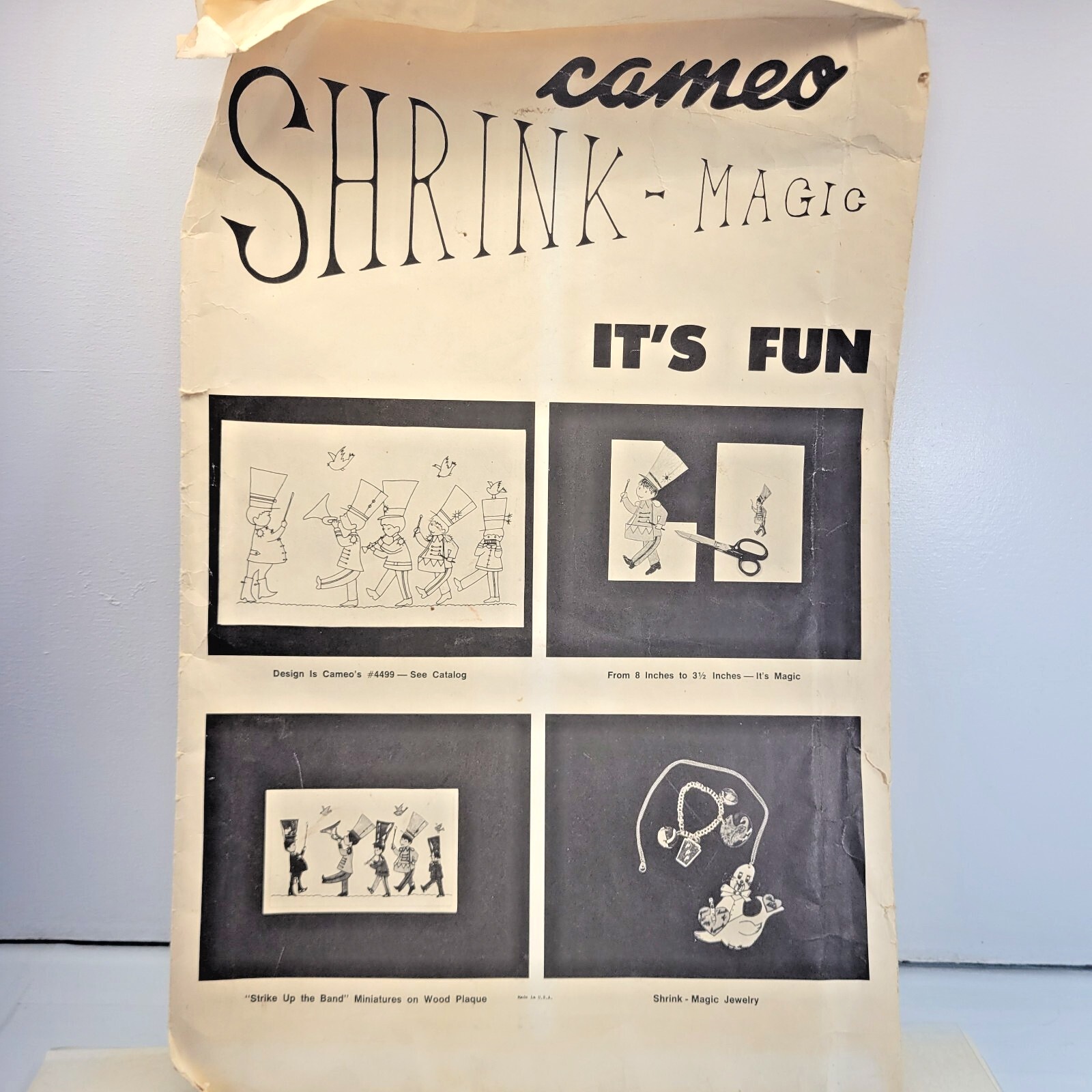 Cameo Shrink Magic Design & Bake Craft Kit 4 Sheets 11x17 Create Your Own NOS