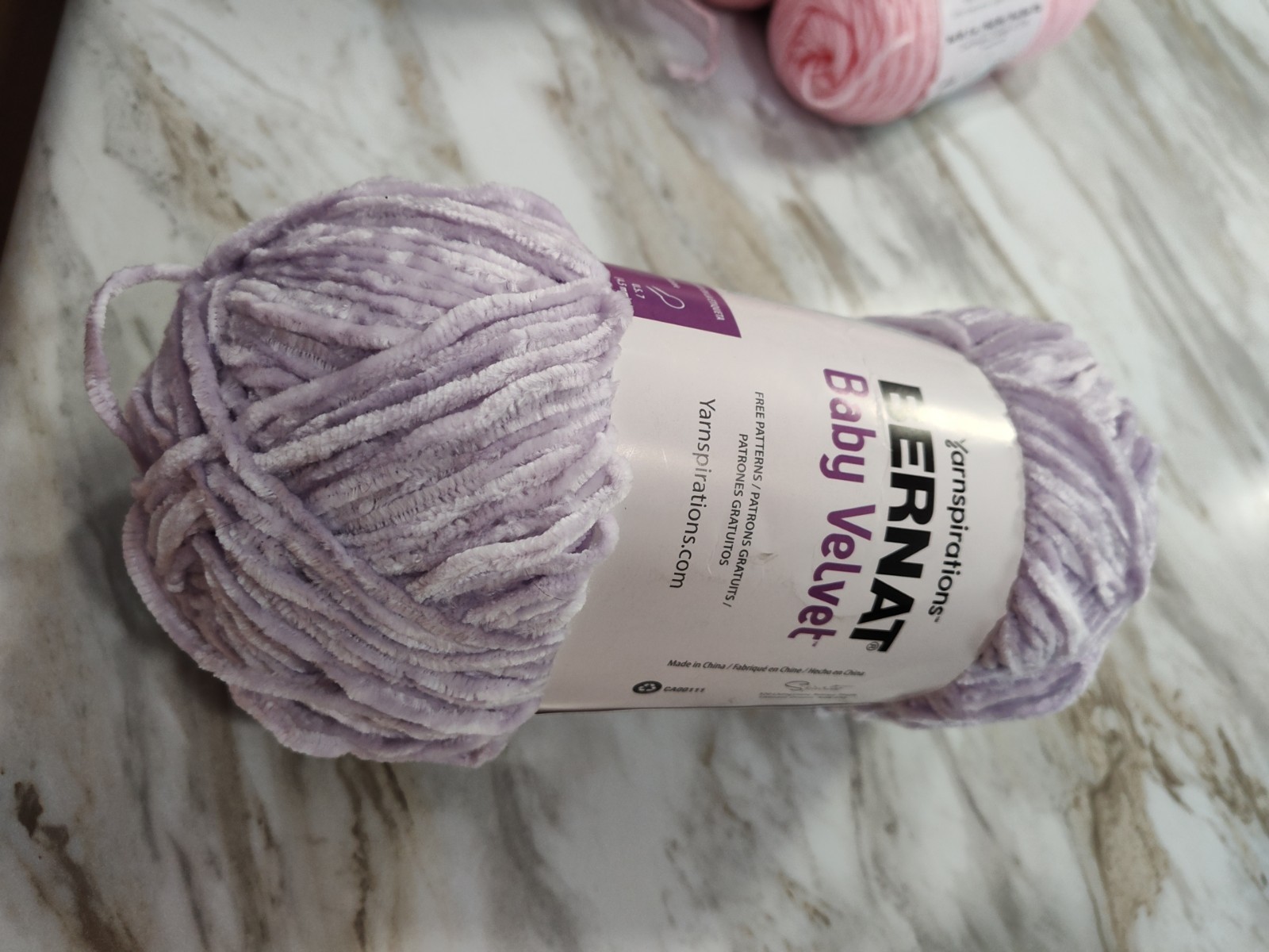 Bernat Baby Velvet Big Ball Yarn-Lilac Blooms 10.5 Oz 300g- 164186 86032