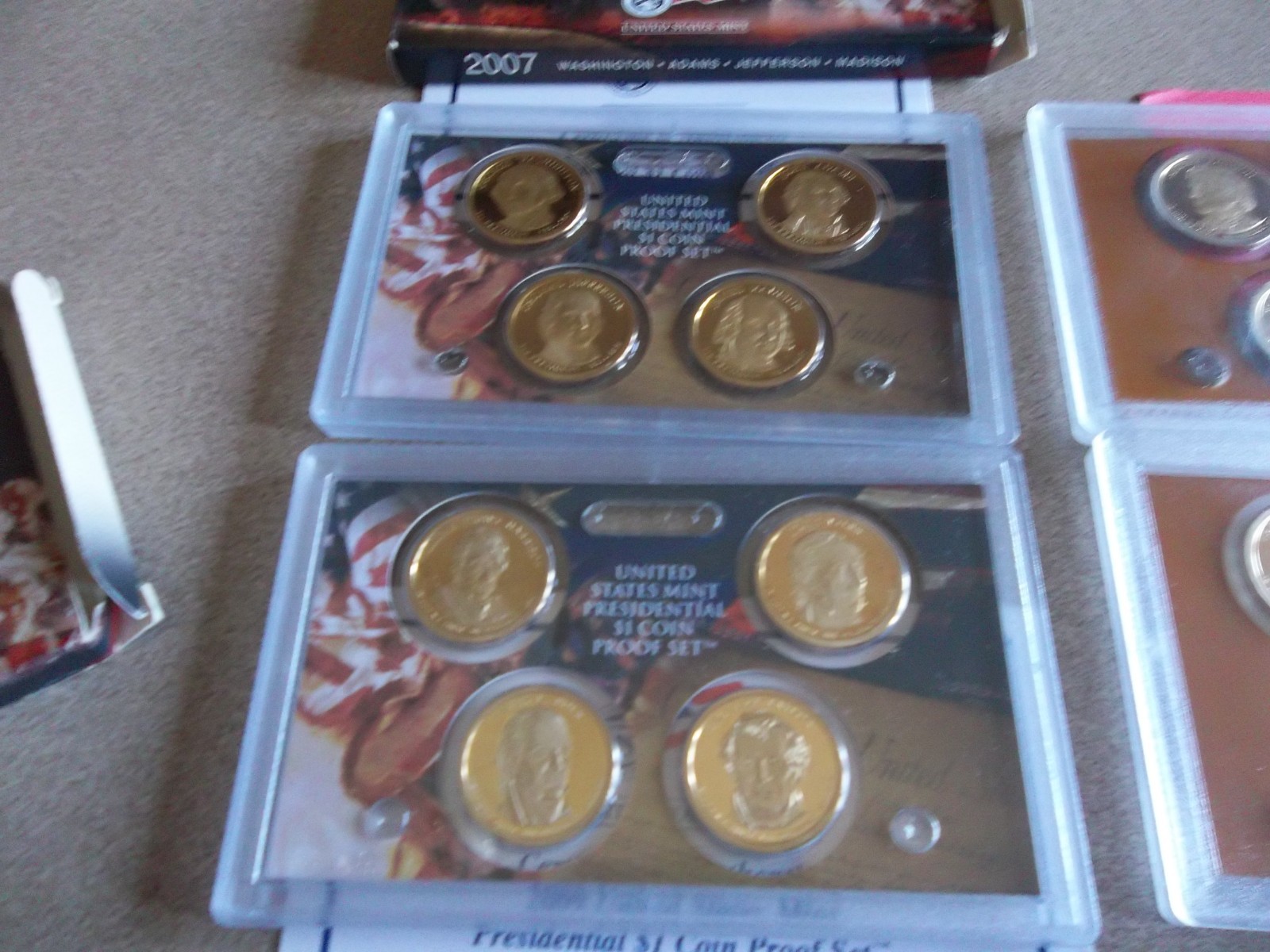 2007, 2009 ,2011, 2014 U.S. Mint Presidential Proof Sets FREE SHIP!