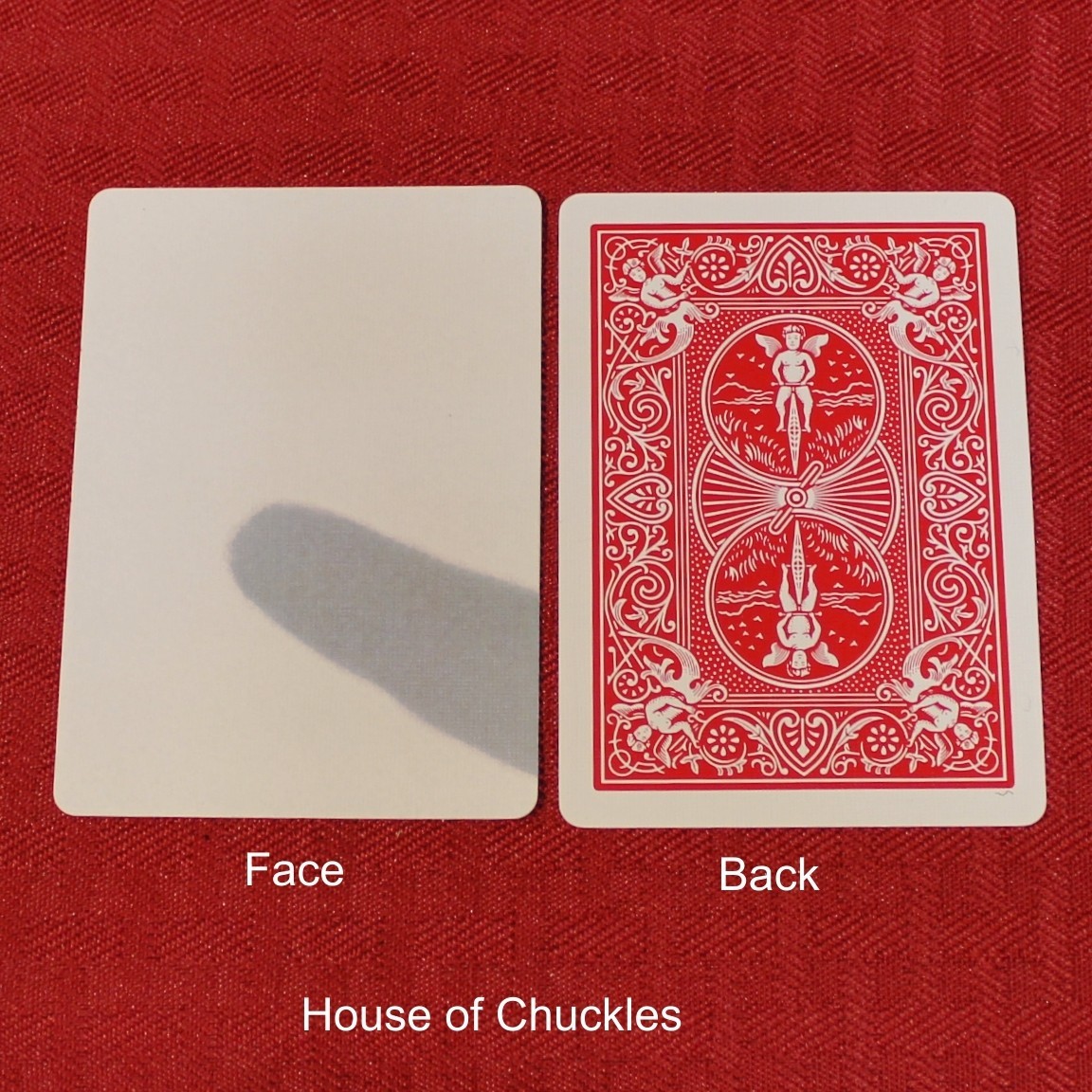 Thermal Fingerprint, Bicycle Printed Gaff Card, Red