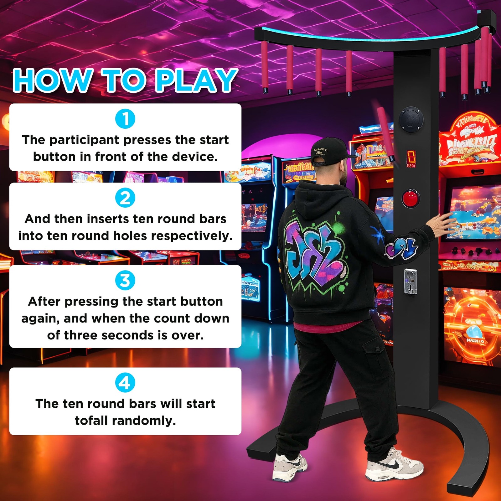 Only REMOTE CONTROL For Catch Stick Arcade Game Machine