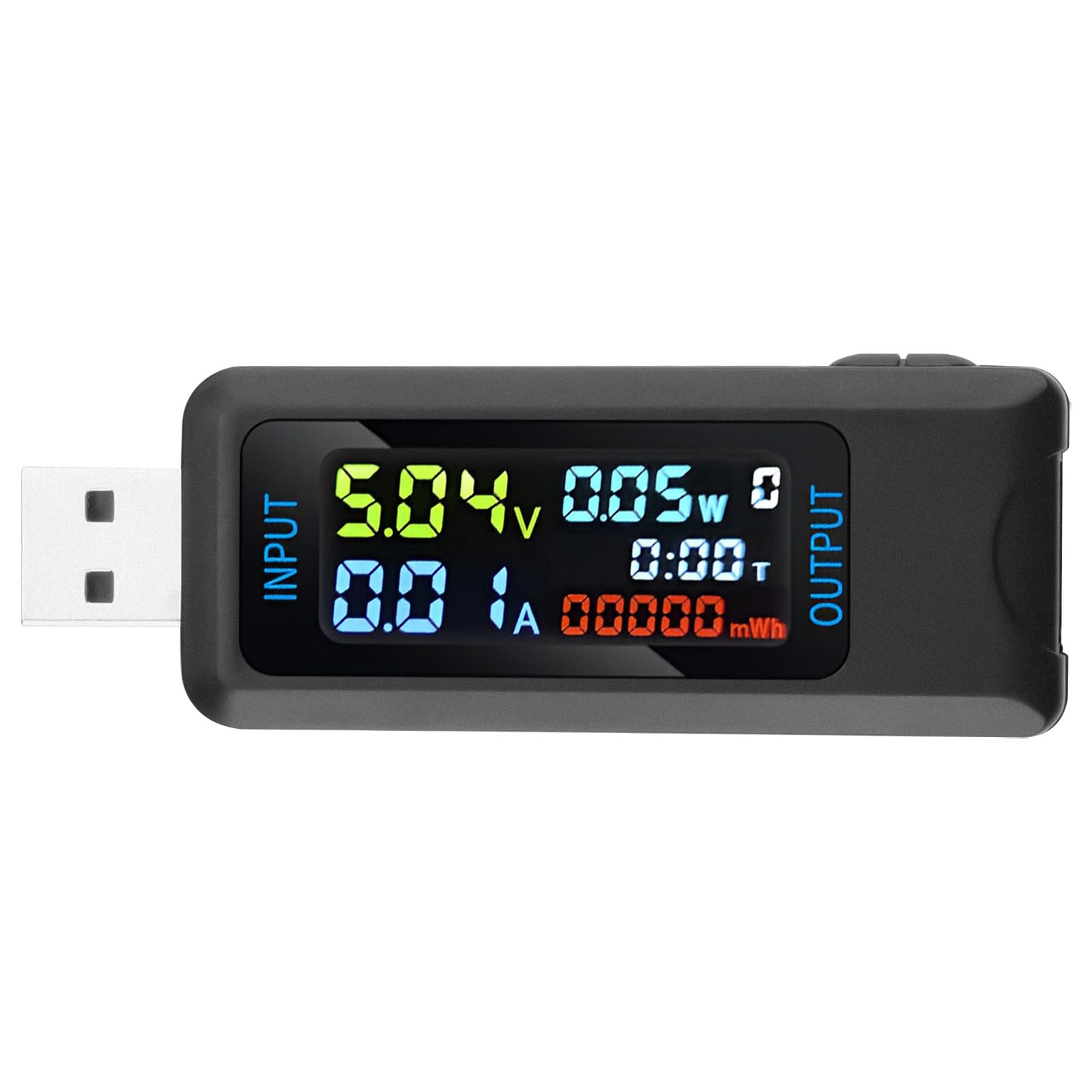 MultiFunctional Digital USB Tester DC 4.536V 08A Power Capacity Meter