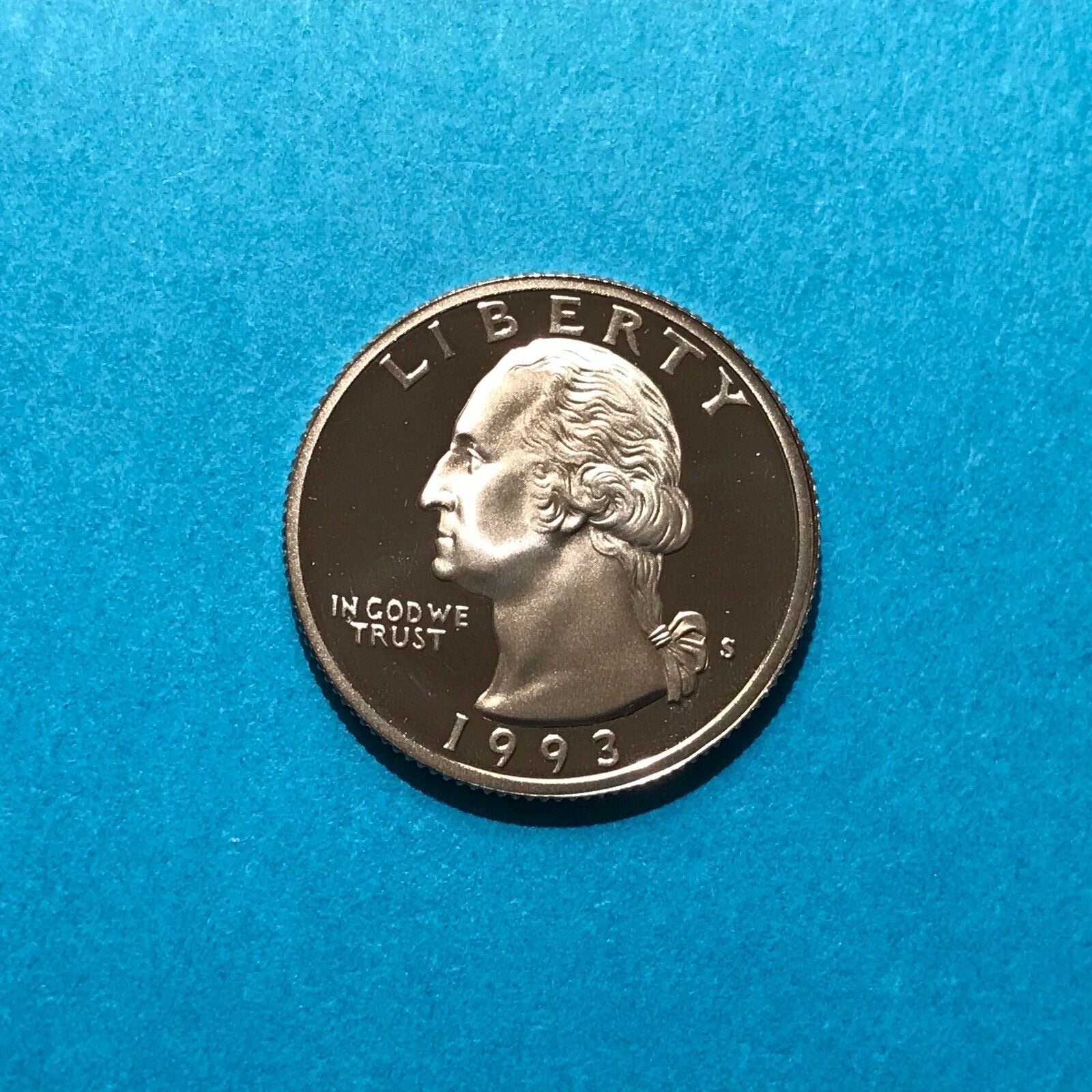 1993 S Washington Proof Quarter   FREE SHIP