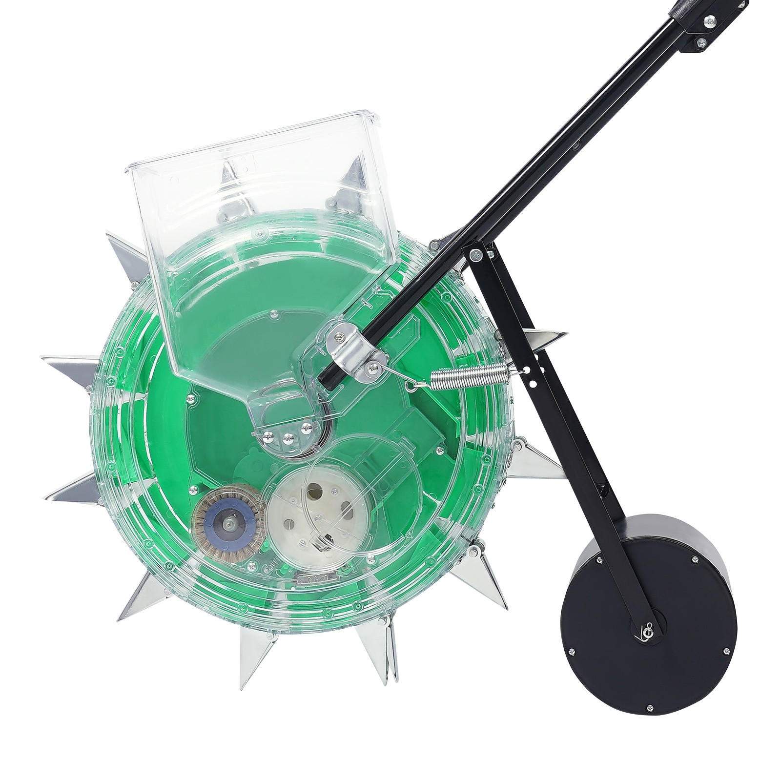 Spreader-Walking Garden Seeder Precision Row Seed Planter Lawn Applicator Tool