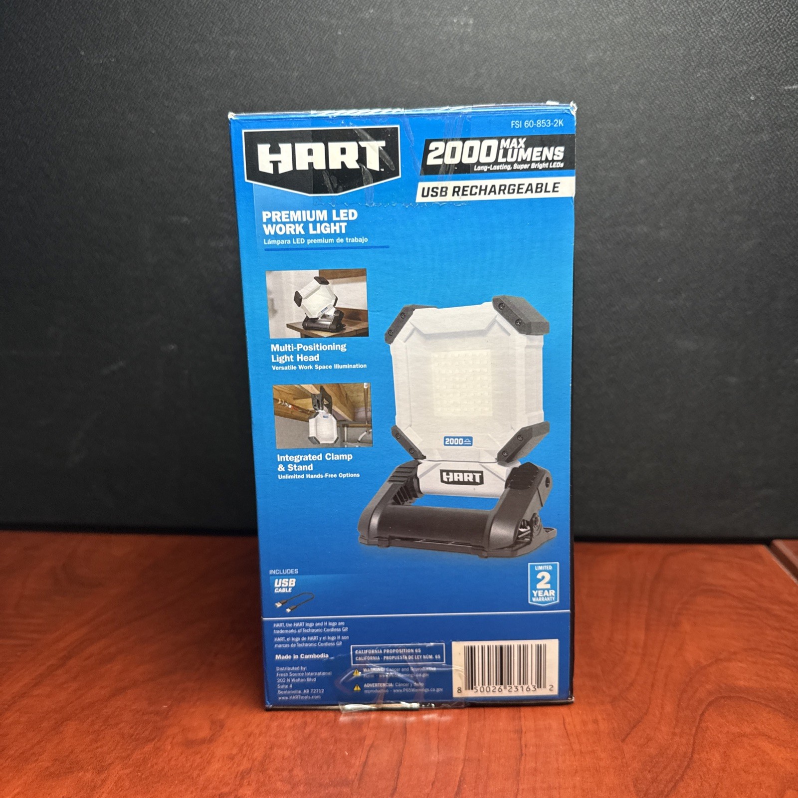 Hart FSI 60-853-2k 2000 Lumen Led Work Light (1632)