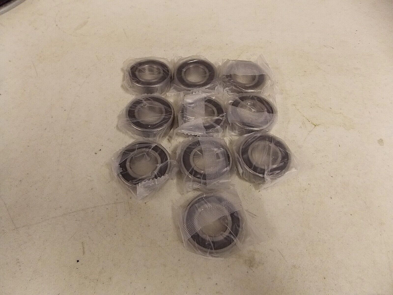 Lot of 10 NEW ROLLER BEARINGS 6004-2RS SEALED BALL BEARINGS 20mm X 42mm X 12mm