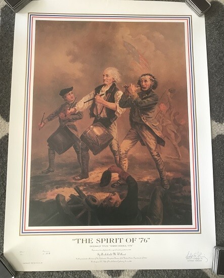 "The Spirit of '76 " Lithograph 1996 220th Year of U.S Independence Ltd. Ed.