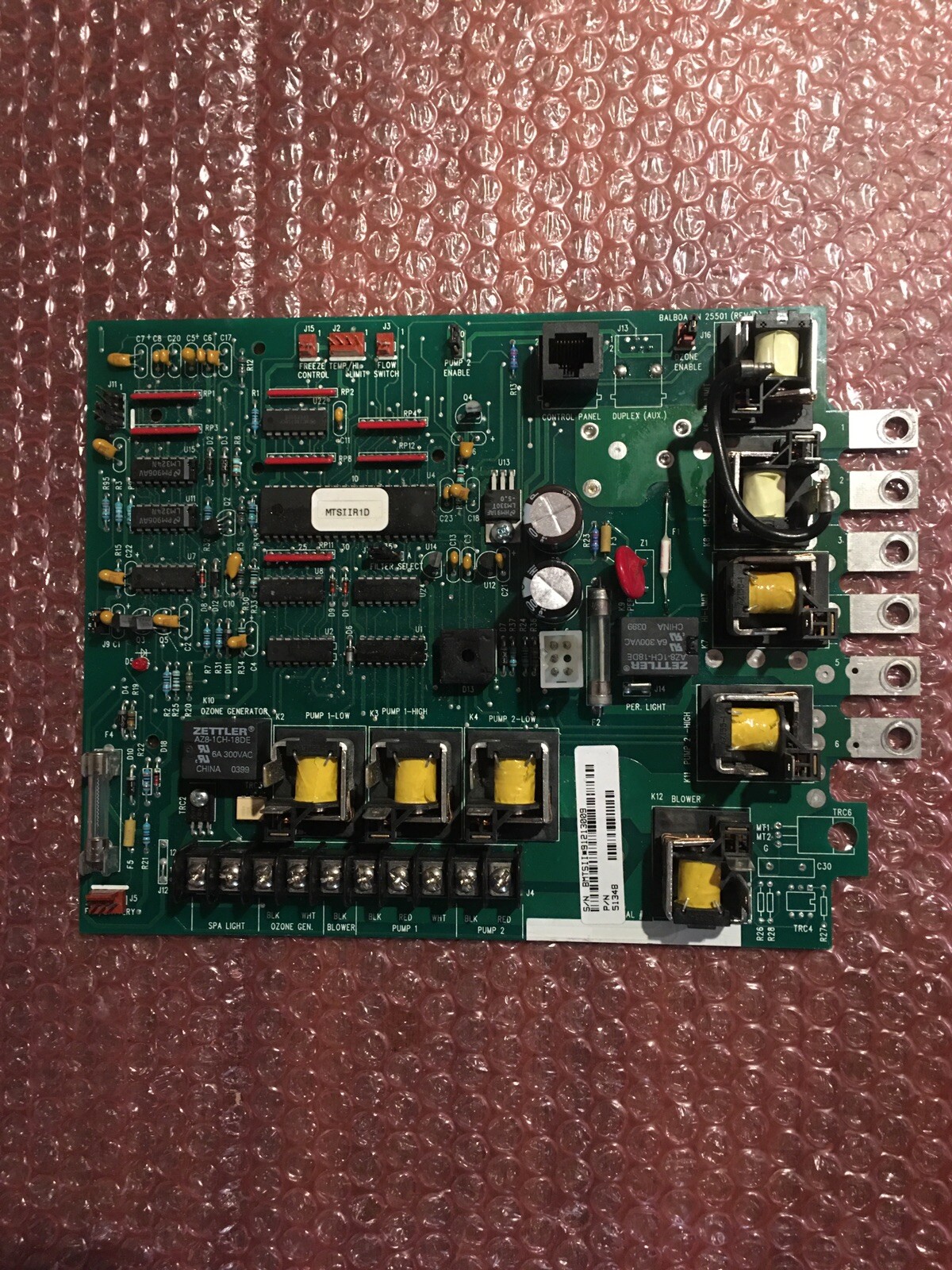 Marquis Spa/Balboa MTSIIR1D Circuit Board (repaired & Tested) @G
