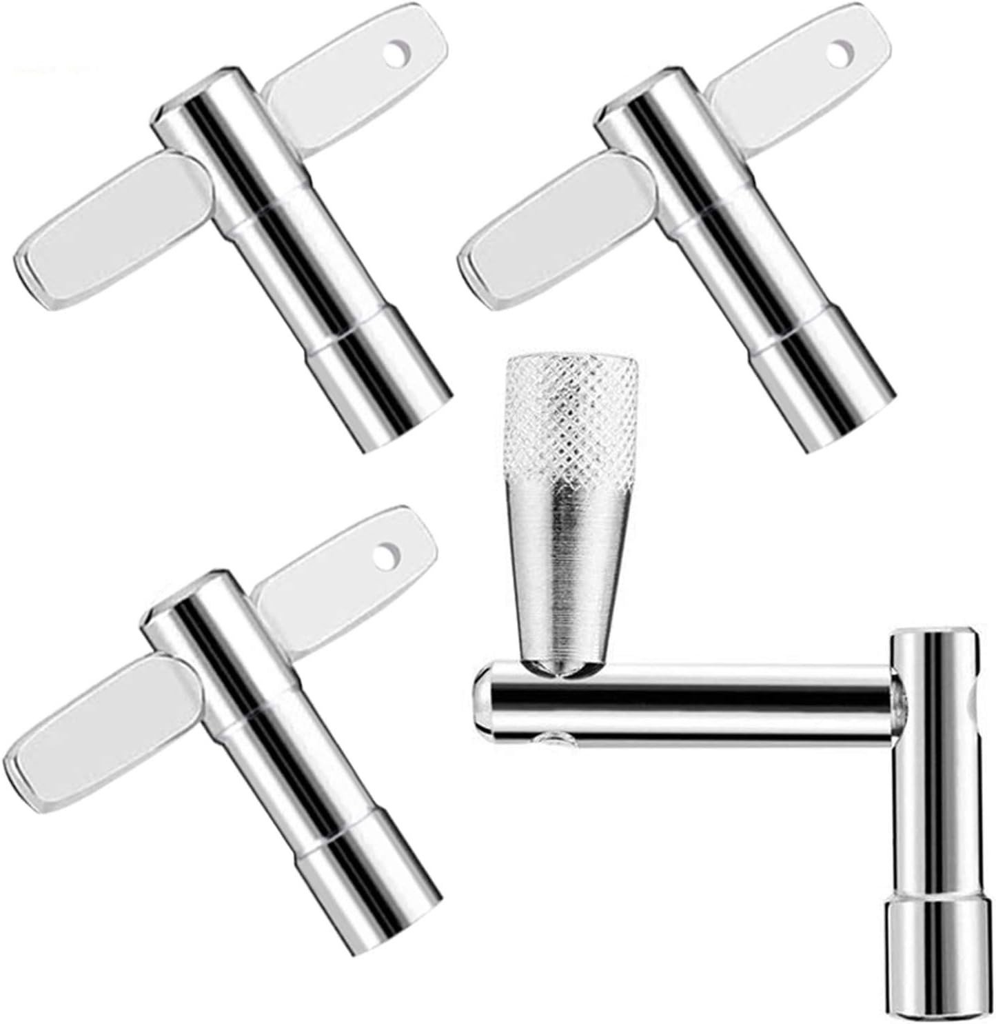Chrome-Plated 4-Pack: Essential Drum Tuning Keys Offering Fast Performance