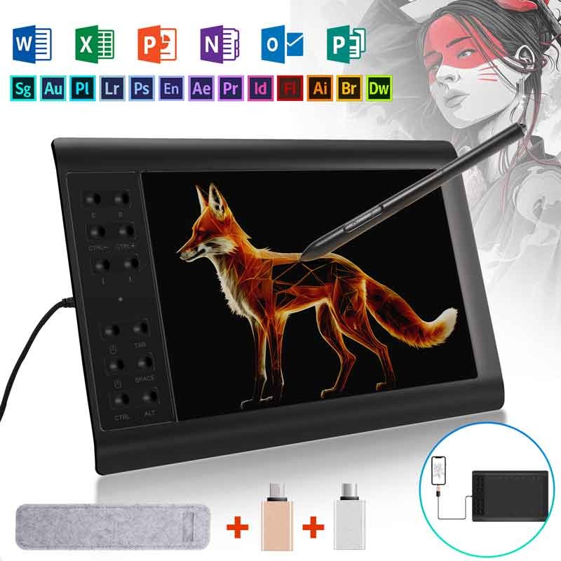 10"x6" Tableta digital para dibujo grafico y diseño tablet para dibujar y pintar